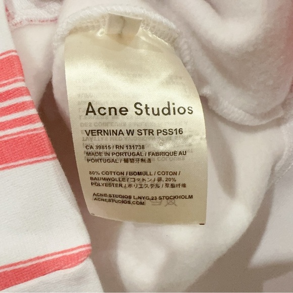 Acne Studio Verninawa Crew Neck Sweatshirt Top Size XXS NWT - Picture 6 of 9